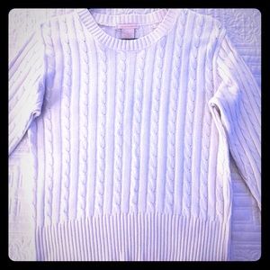 Cableknit sweater